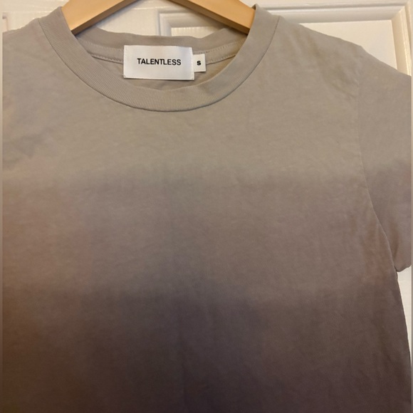 Talentless Ombre Shoer Brown Crop Tee Shirt  ✨Sz XS/S - Picture 4 of 7